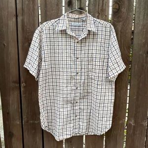 WENTWORTH | Mens Plaid Short Sleeve Button Down Shirt Medium 38-40